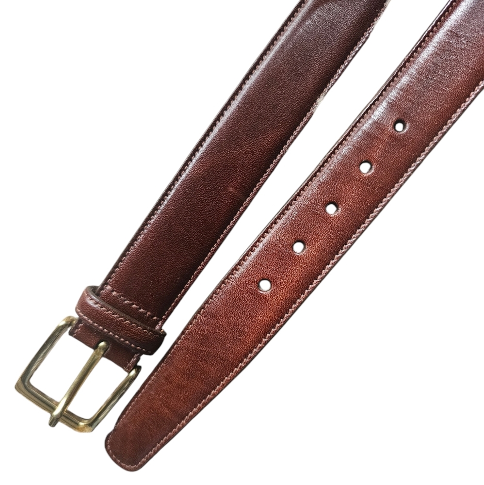 TRAFALGAR made in USA Men's‎ Brown Leather Belt